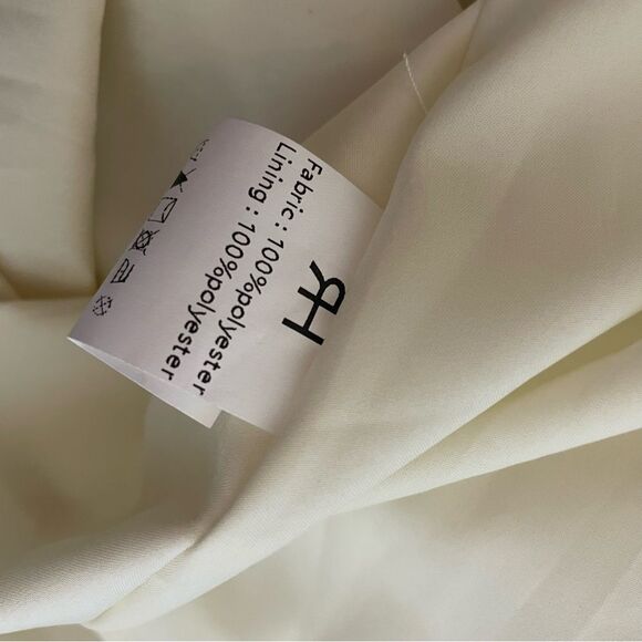 RIHOAS Sleeveless Tie Back Polka Dot Midi Dress White Black Small NWT - Picture 7 of 7